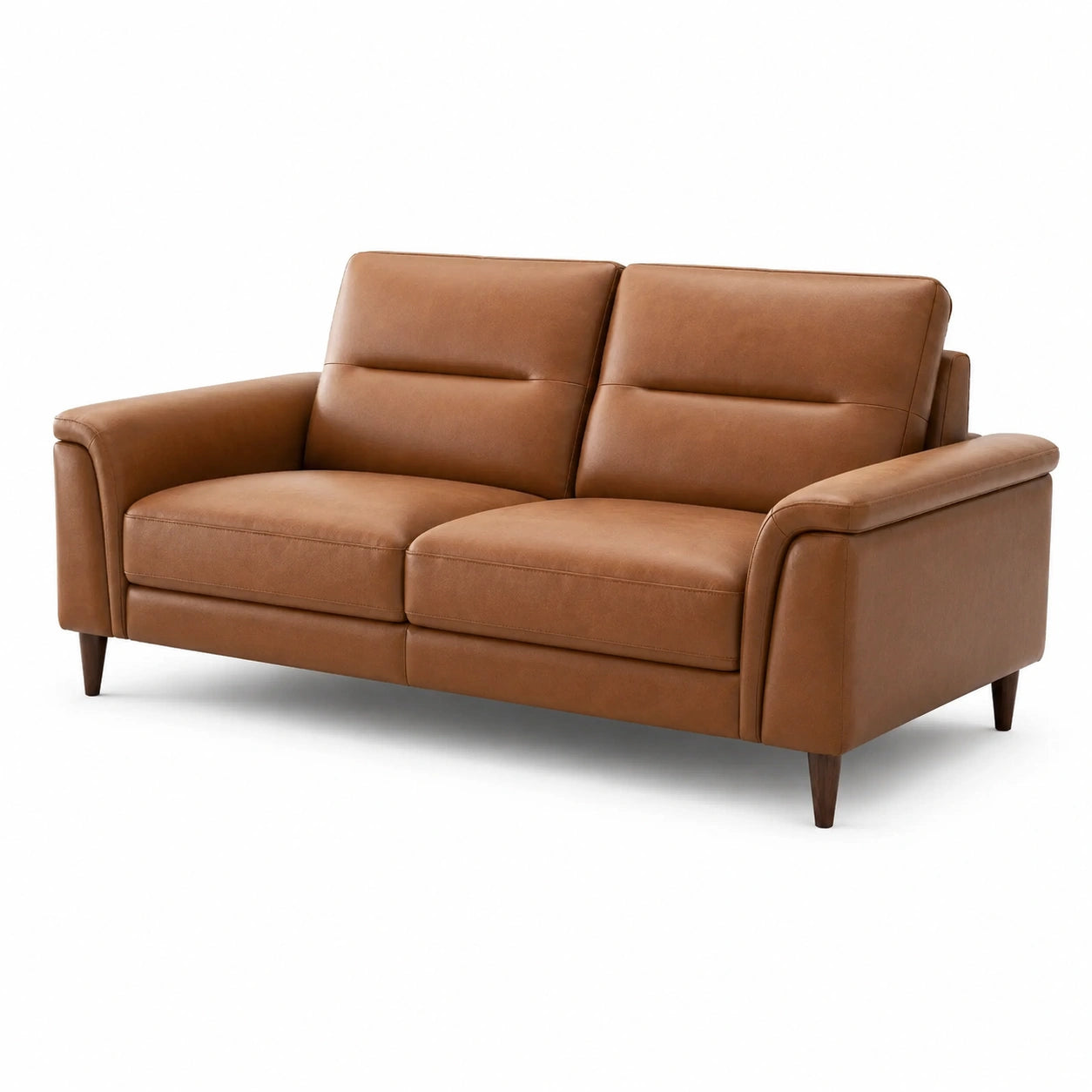 2-Sitzer Sofa Leder Braun 180x90x85 cm