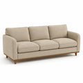 3-Sitzer Sofa Beige Stoff 200x85x90 cm